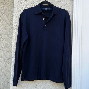 J. Crew Navy Blue Merino Wool Men's Sweater Size S